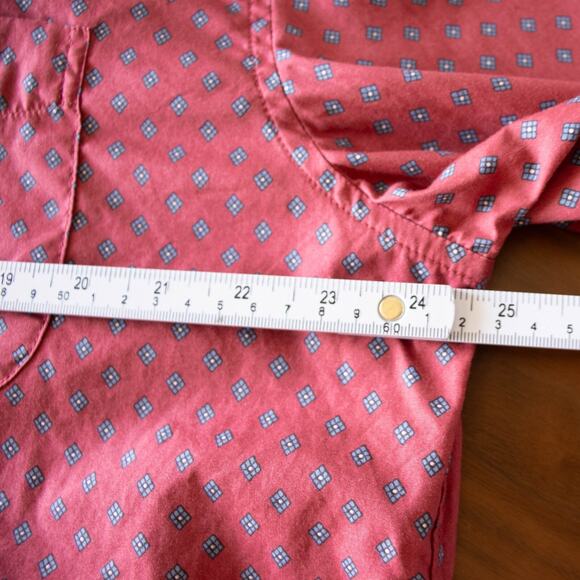 J Crew Mens Secret Wash Re-Imagined Red Cotton Shirt Classic Mens SIZE XLT - Picture 3 of 8